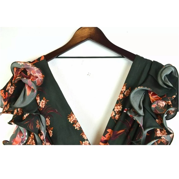 JOHANNA ORTIZ Renaissance Floral Silk Maxi Gown 4 - Picture 10 of 13